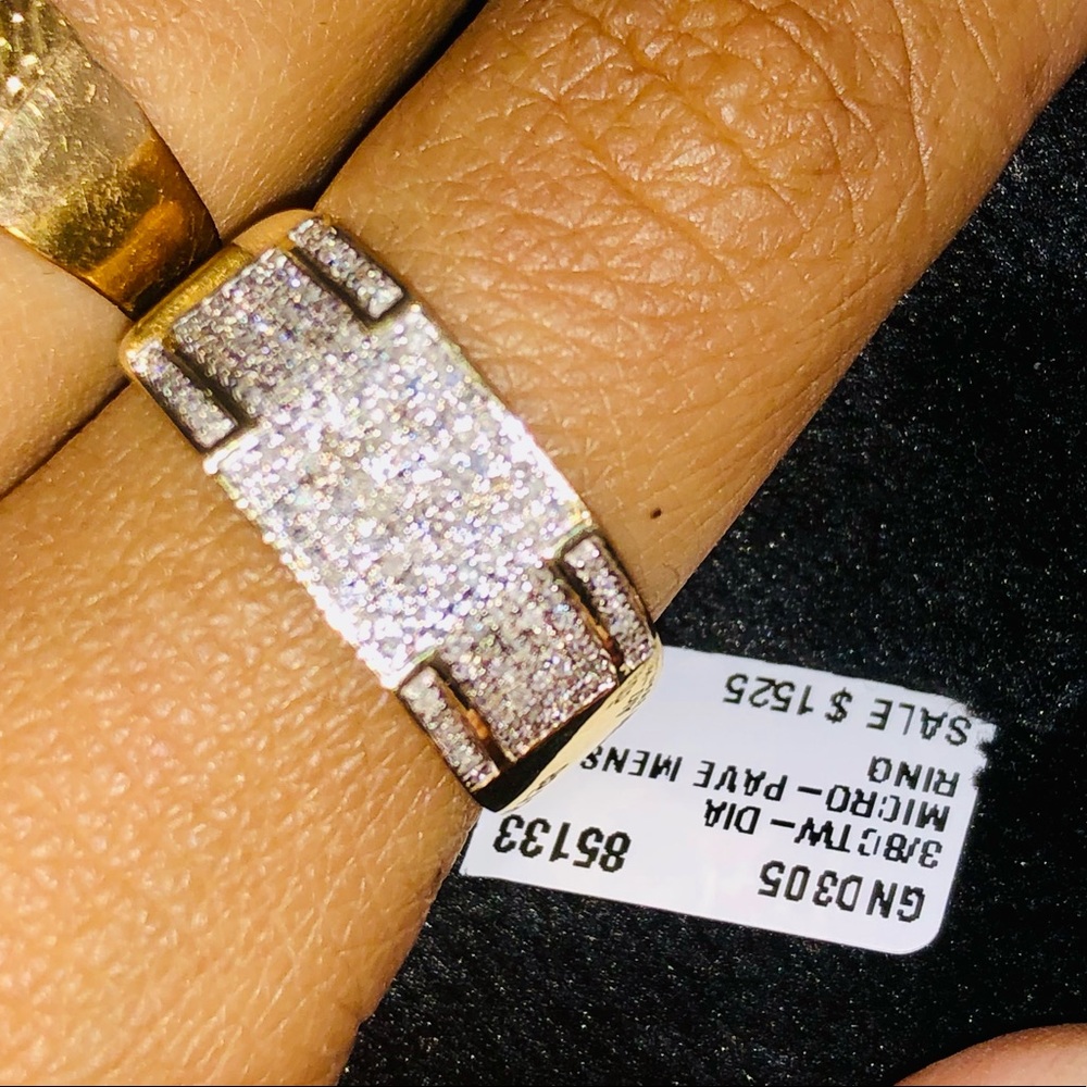 10K Yellow Gold Real Diamond Ring | 0.45 CT | Authentic Natural Diamonds | 10 sz
